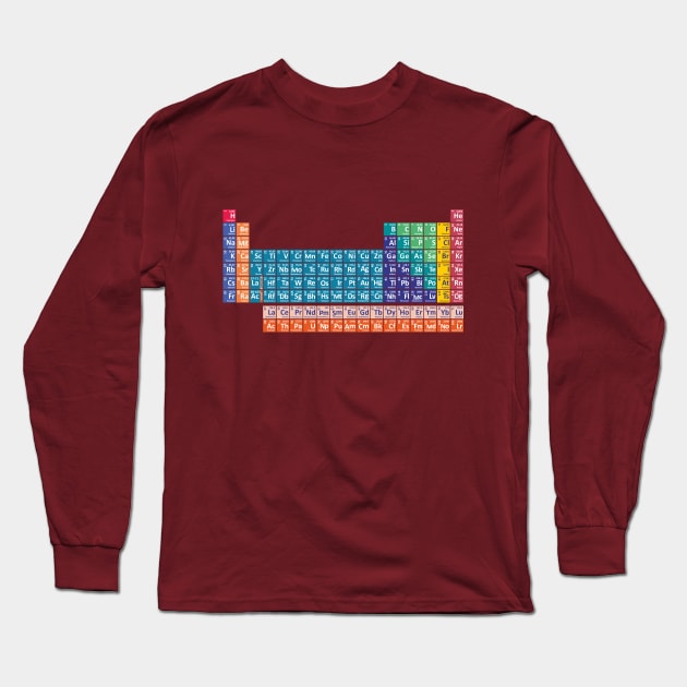 Periodic Table of the Elements Long Sleeve T-Shirt by CentipedeWorks